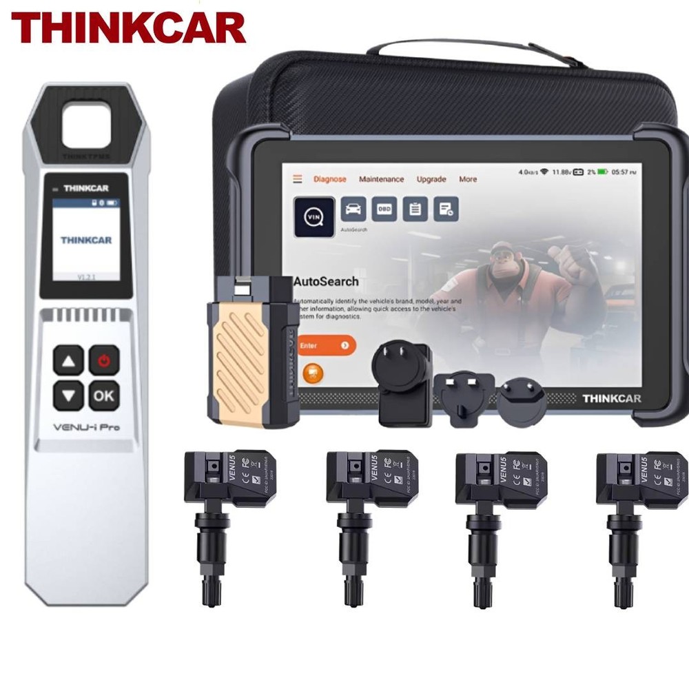 ThinkScan 689BT OBD2 Scanner + TPMS Tool with 4 Sensors & Life Free Update