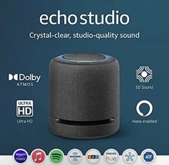 Amazon Echo Studio Hi-Res Smart Speaker with Dolby Atmos 3D Audio Voice Control