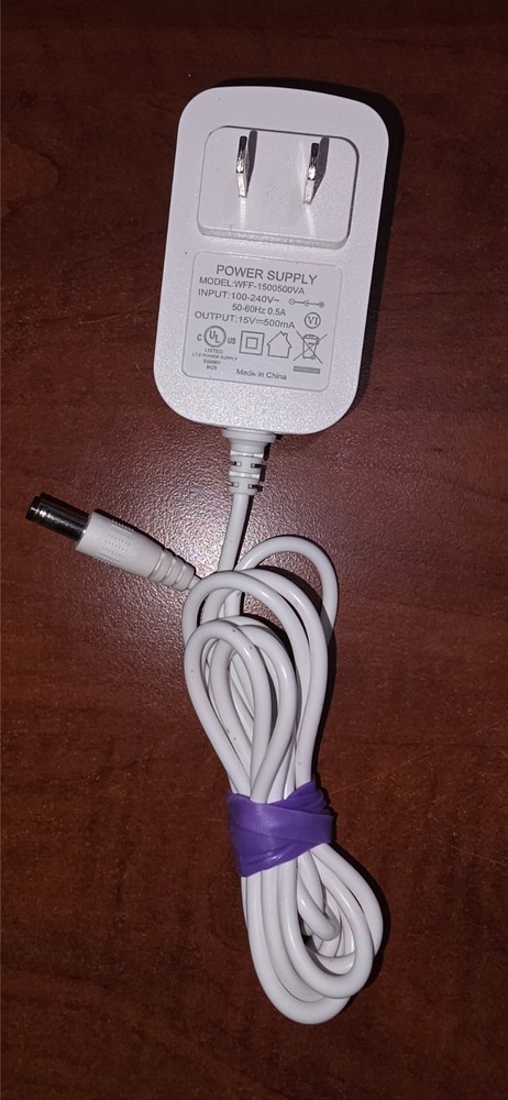 15V 500mA AC Adapter Power Supply WFF-1500500VA Barrel Plug