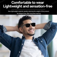 Lenovo AI Smart Glasses 4K Camera Bluetooth Translation Music Sunglasses