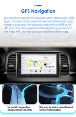 8+128GB Android 12 CarPlay Radio Double 2 Din 7″ Car Stereo GPS Player DSP WiFi