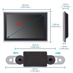 9” Android 9.0 Headrest Monitor Video Player for Car TV Touch Screen WiFi//USB
