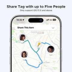 UGREEN Air Tracker Tags (iOS Only) 4 Pack, 2-Year Replaceable Battery Bluetooth