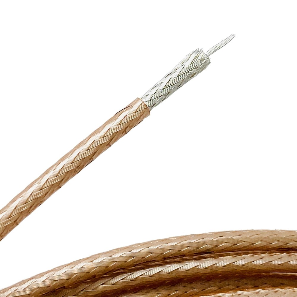 RG-316/U Mil-C-17 Silver 50 Ohm High Temperature Coax Cable USA – Choose Length