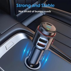Car Bluetooth FM Transmitter PD 45W Car Charger Power Adapter Cigarette Lighter