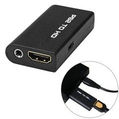 PS2 to HDMI Video Converter Adapter with 3.5mm Audio Output for HDTV Monitor US