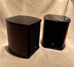 HiVi Swans Swan M-50W Bookshelf Left & Right Speaker Pair TESTED Loud Sounds