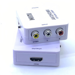AV to HDMI Converter Upscaler RCA CVBS Composite Adapter Wii NES DVD Plug Play