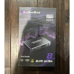 vSeeBox Elite Ultra 8 8th Gen Android TV Box 128GB 4320p 6K HDR WiFi Voice