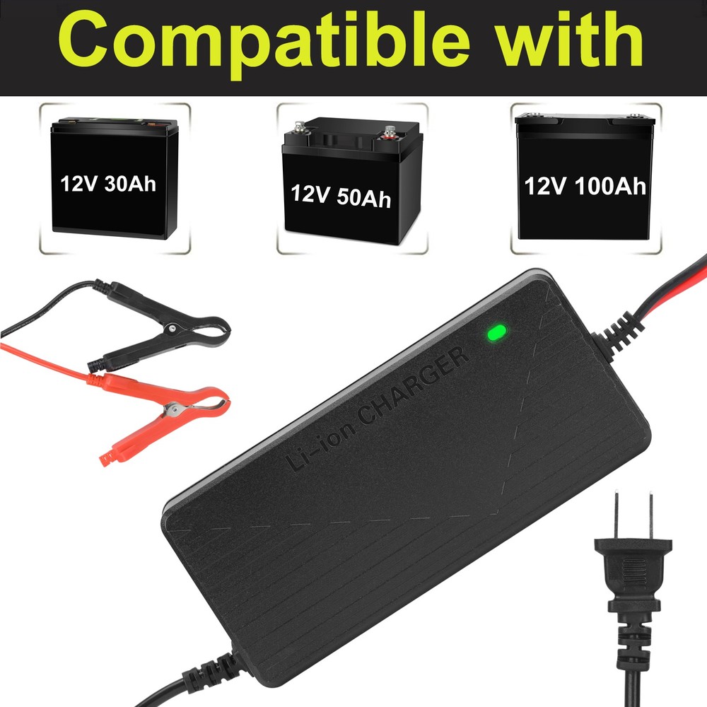 14.6V 10A Rapid Battery Charger for 12V LiFePO4 Lithium Batteries