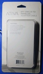 Ativa 6FT USB 2.0 To Parallel Adapter Printer Cable 6ft Long #828-565 NEW!