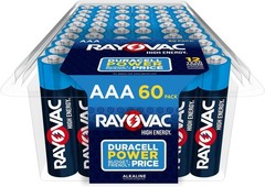 High Energy AAA Batteries 60 Pack Alkaline Triple A Batteries for Household Use