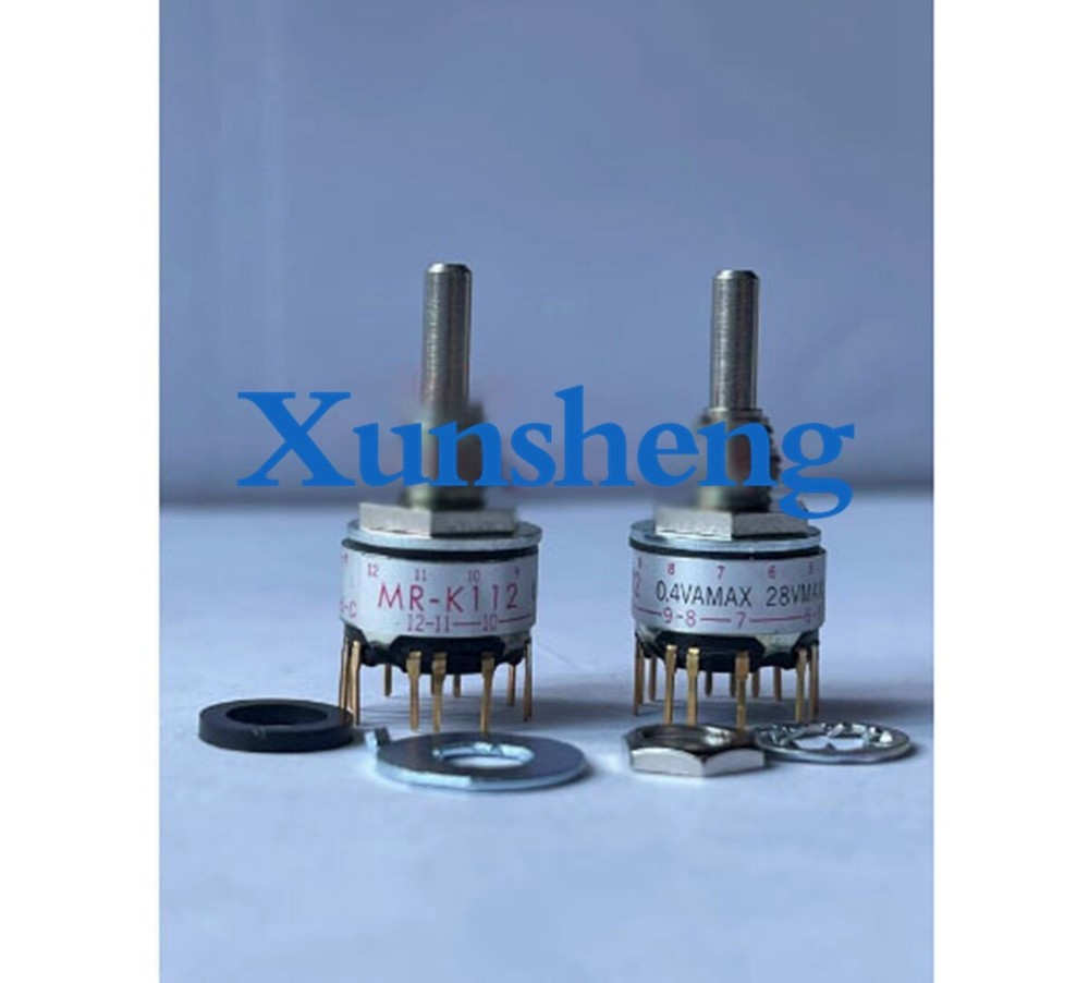 2PCS NEW MR-K112-015G Rotary switch round handle SP12T band switch