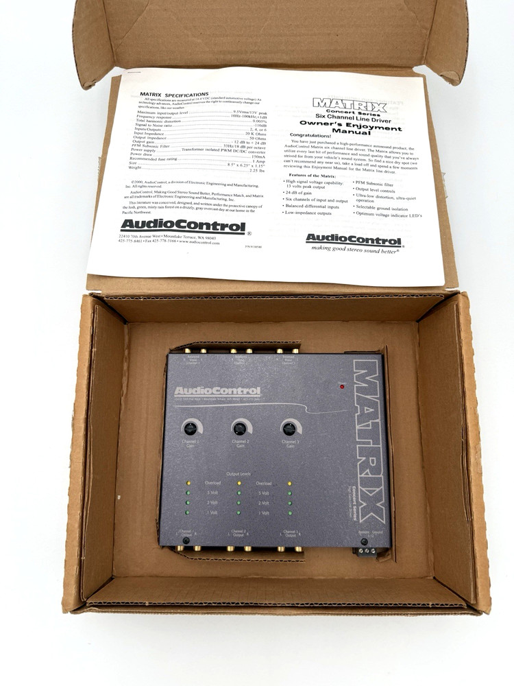 AudioControl Matrix 6-Channel Line Driver Gray