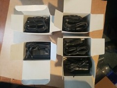 Lot of 2 OEM MODEL AD-1250 12VDC 500mA Power Supply Adapter 6ft