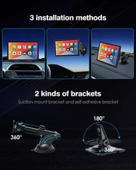 9″ Wireless Car Stereo Apple Carplay Android Auto GPS with 1080P Backup Camera