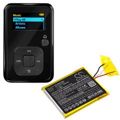 3.7V 260Mah Media Player Battery PR-303038PL for Sandisk Sansa Clip Zip, Clip+,