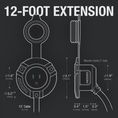 NOCO AC Port Plug With 6 Foot Extension Cord, GCP1E