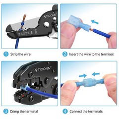 500X Insulated Female Male Spade Terminal Crimp Quick Disconnect Wire Connectors