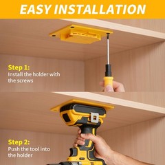 Battery Holder Mount for Dewalt 20V Tool, 12pcs Tool Holders + 12pcs Battery …
