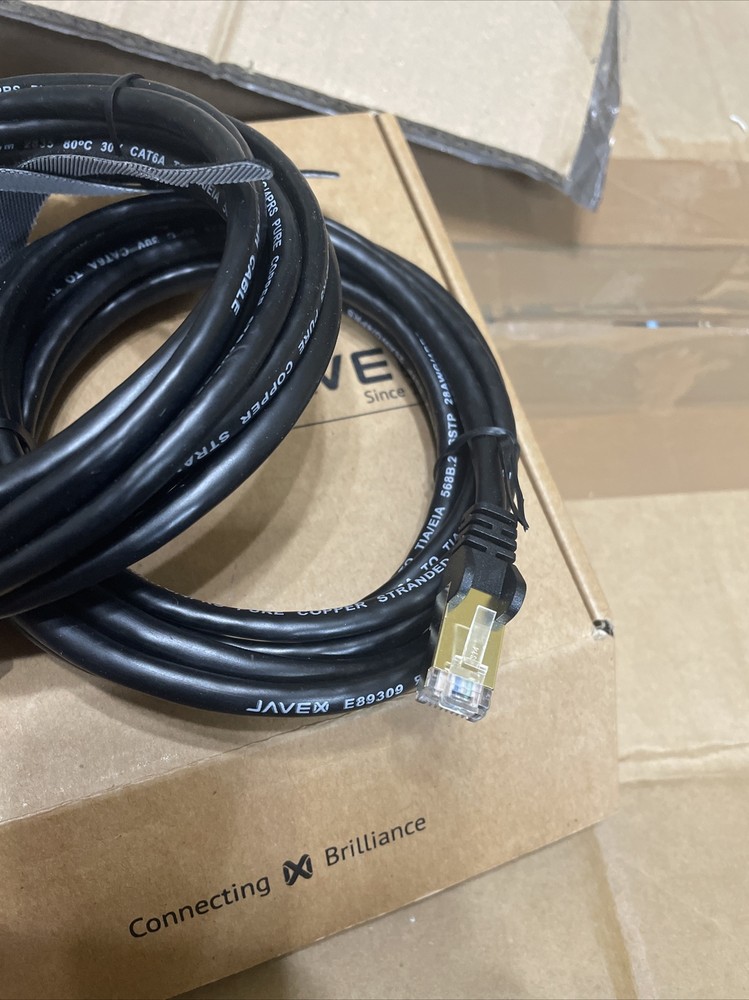 JAVEX CAT 6A / CAT 7 Ethernet Patch Cable Network Internet Cord RJ45 – 10ft