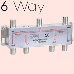 F-Type Splitter RG6 Coaxial Cable Splitter Satellite Adapter TV Antenna Cable