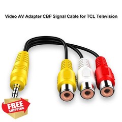 BERLAT Video AV Component Adapter Cable for TCL TV 3 RCA to AV Input