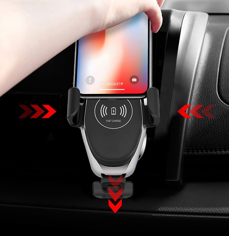 Wireless Charging Car Mount Compatible High Speed Durable Plug and Play