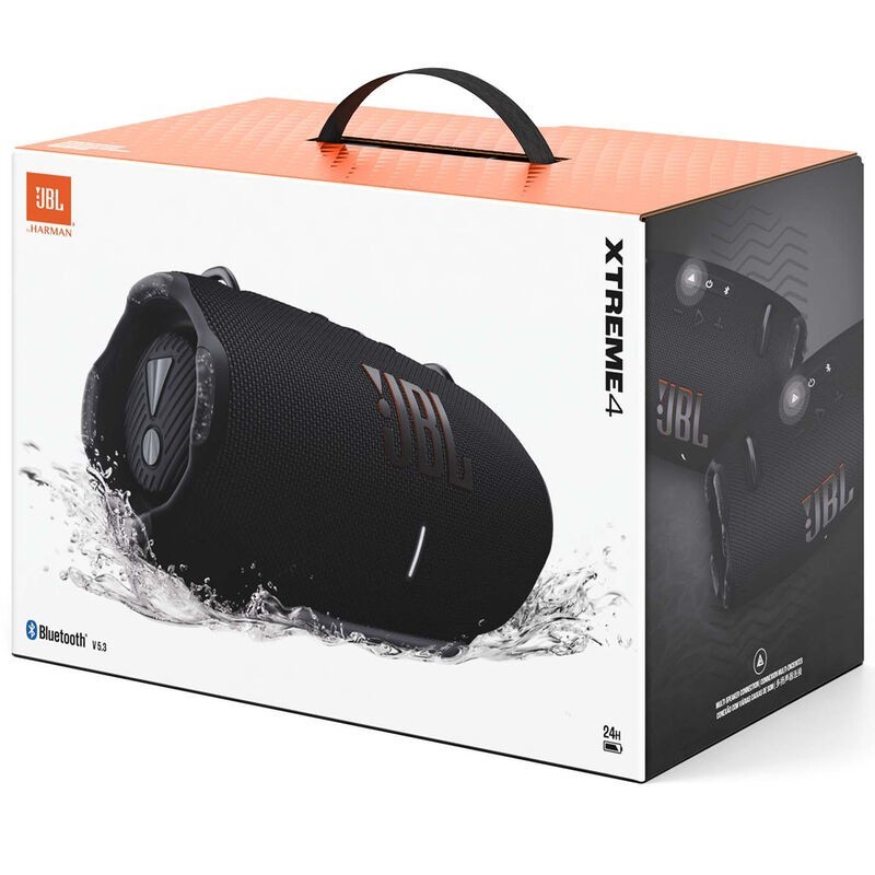 JBL Xtreme 4 Portable Bluetooth Speaker Black IP67 24Hr Battery Open Box