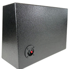 Single 10″ Subwoofer Angled Single Cab Under Seat Truck Sub Box Enclosure
