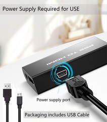 PS2 to HDMI Video Converter Adapter with 3.5mm Audio Output for HDTV Monitor US
