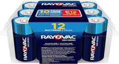 High Energy C Batteries 12 Count – Long-lasting Alkaline Power for Household Use