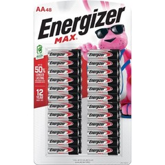 Energizer MAX AA Alkaline Batteries, 48 pack E91TP2-24