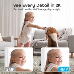 Geeni Sentinel 2K Smart Indoor Camera Auto Tracking Dual-Band 2.4GHz & 5GHz WiFi
