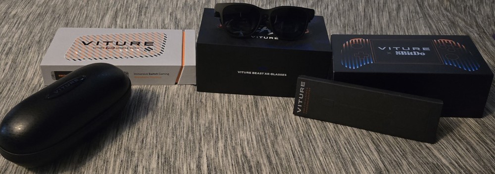 VITURE Beast XR Large Smart Glasses + Pro Mobile Dock + Official 8BitDo