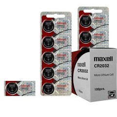 Maxell 2032 Lithium Battery. 4 Count Pack. Child Safety Features Japan Exp 2034