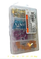 Store House. Mini Blade Fuse Set .60 Pc.5,10,15,20,25,30 Amp