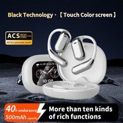 TWS Earbuds 40Hr LCD Touch Screen Noise Cancelling Bluetooth 5.4 Wireless IPX7