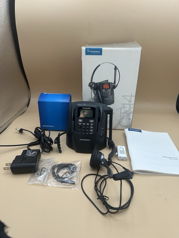 Plantronics CT14 Cordless Headset Phone Hands-Free w/ Headset