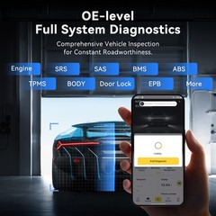 BT200 Max OBD2 Scanner AI Full System Free Updates IMMO SUS ABS DPF EPB SAS TPMS