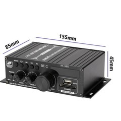 800W 2 Channel Bluetooth Mini HIFI Power Amplifier Audio Stereo Amp Home Car FM