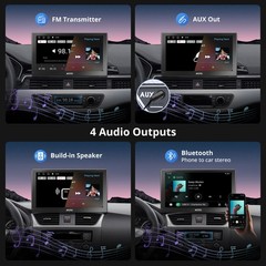 ATOTO 9in AI Android Portable Car Stereo 4G Dual Camera 2s Start Remote Control
