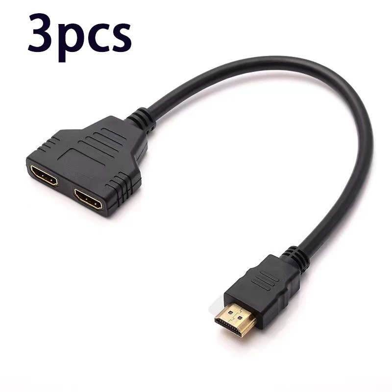 HDMI Port Male to Female 1 Input 2 Output Splitter Cable Adapter Converter 1080P