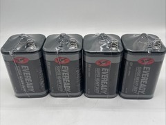 Eveready 6-Volt 2/3 AA Zinc Carbon Lantern Battery 4 PACK