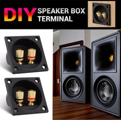 Durable 2PCS 2.2 Inch Speaker Box Terminal Cups with Screw Mount for Subwoofers