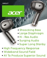 NEW ! ORIGINAL – ACER -TWS Headsets -Spatial Sound -ENC Noise Reduction