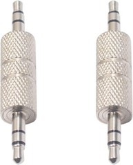 2pcs 3.5mm Stereo Male to 3.5mm Male Headphone Audio Adapter Jack Coupler8710