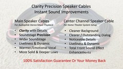 Clarity Precision Ver. 2 Audiophile Main Speaker Cables – 100% Handmade In USA