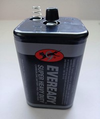 Eveready Super Heavy Duty 6V Zinc Carbon Lantern Non-Rechargeable Battery
