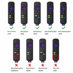 Remote Case For Roku Express 3900/ Express+ 3910 Remote Anti-Slip Silicone Cover